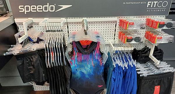 a point of sale for Speedo installed by FitCo