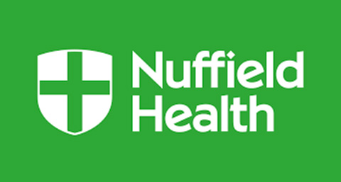 the logo for Nuffield Health, partner of FitCo